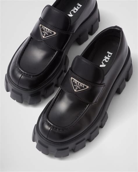 mocassin homme prada|platform loafers prada.